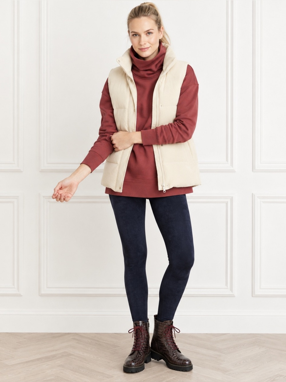 Athleta $89 Womens XXS 2XS 24/7 Funnel Neck Sweatshirt Relaxed Pullover Fleece
